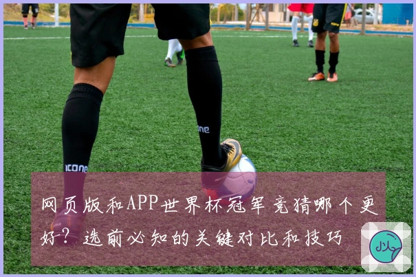 网页版和APP世界杯冠军竞猜哪个更好?选前必知的关键对比和技巧