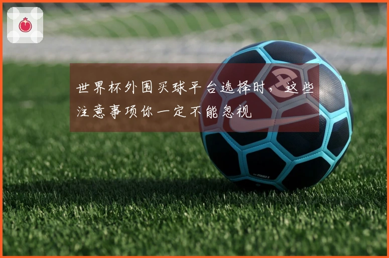 世界杯外围买球平台选择时，这些注意事项你一定不能忽视